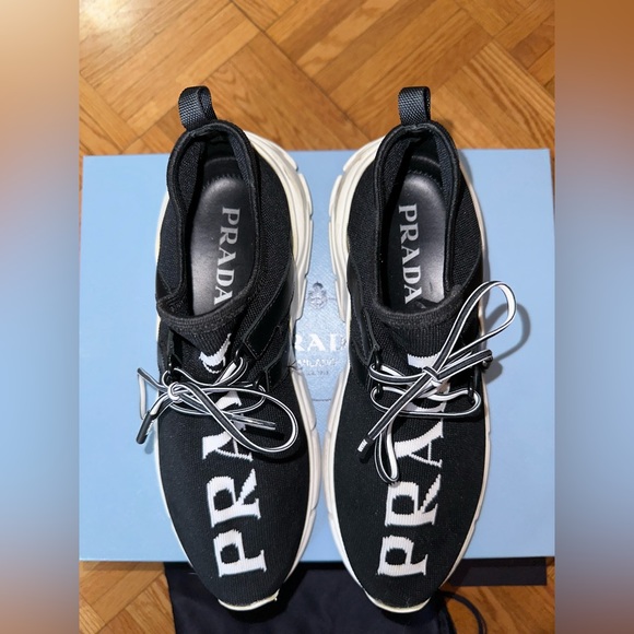 Prada Knit Fabric Logo Sneaker - Picture 8 of 14